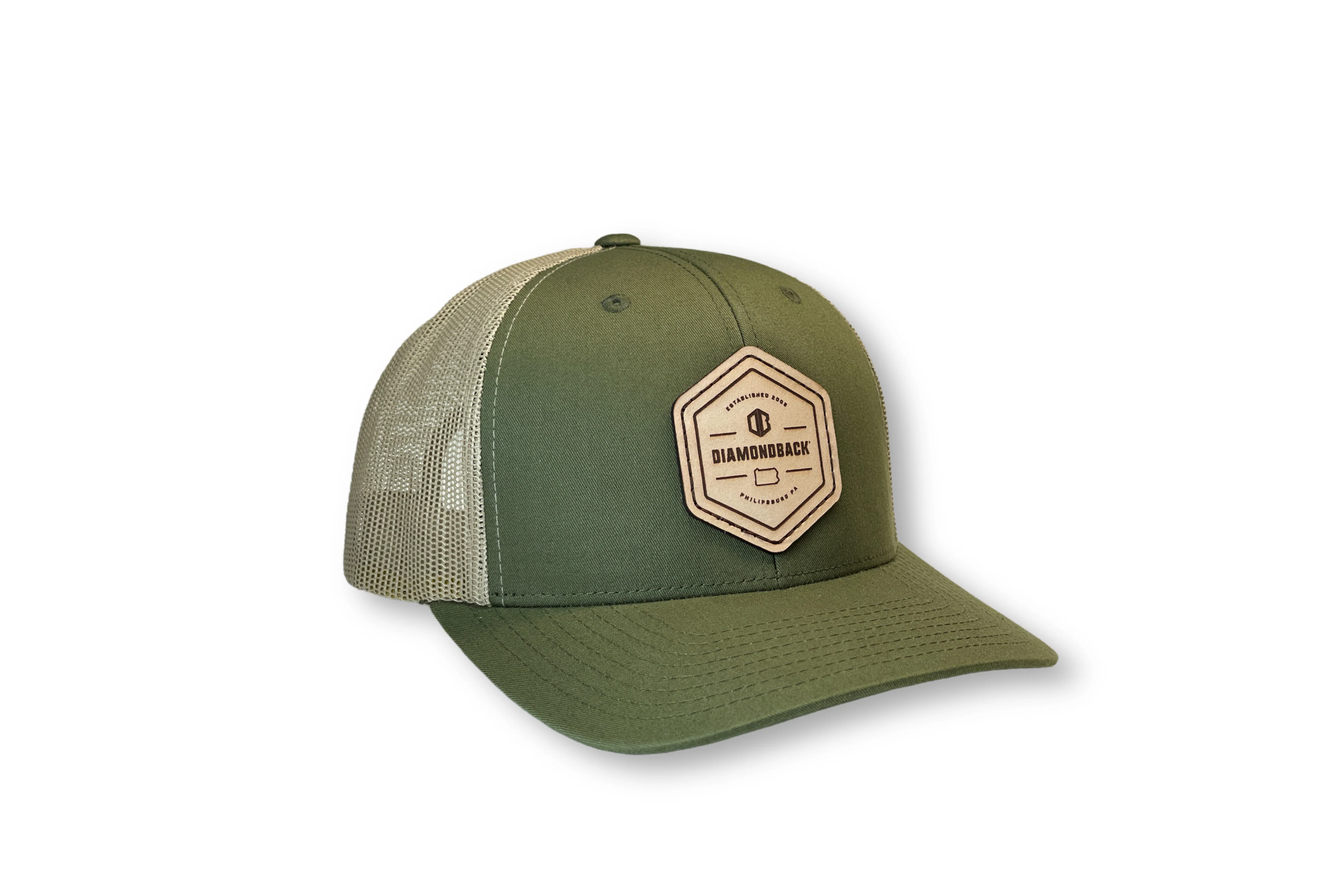 Leather Seal Patch Trucker Hat - Image 5
